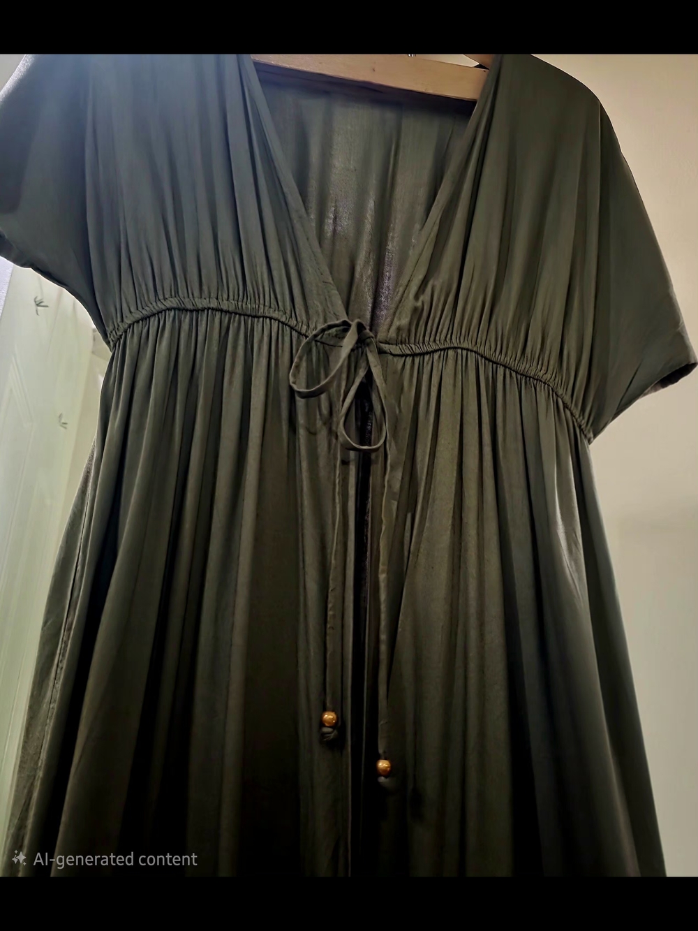 Lascana S/M Cover Up Flowing Tie-Front Dress